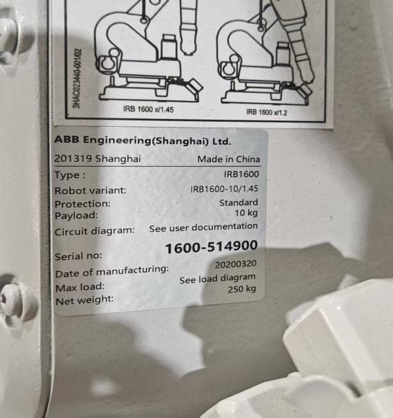 ABB IRB1600-10/1.45