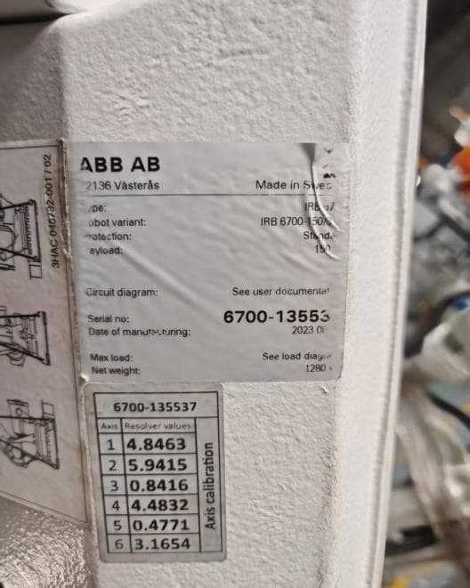 ABB IRB6700-150/3.2